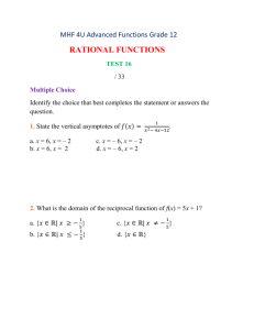 MHF 4U Rational Functions Test 16
