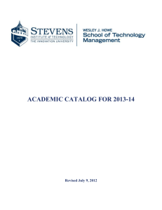 degree requirements - Stevens Institute of Technology
