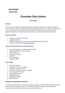 Worksheet: Chocolate Chip Cookies