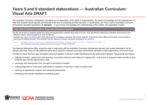 Visual Arts - Queensland Curriculum and Assessment Authority