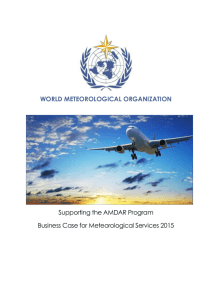 Business case template for meteorological service