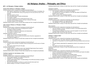 RS Philosophy & Ethics