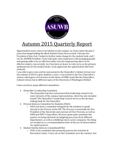 Autumn 2015 Quarterly Report - University of Washington Bothell