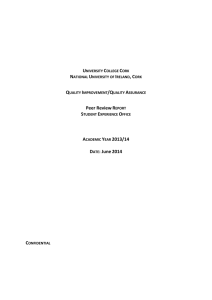 Student Experience Peer Review Group report 2013-14