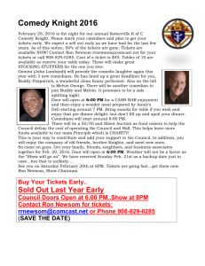 Comedy Night 2016 - Somerville Knights of Columbus Council 1432