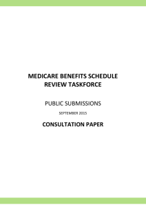 Consultation paper - Department of Health