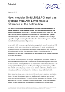 Alfa Laval "Smit LNG/LPG inert gas system" Editorial
