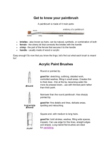 Get to know your paintbrush