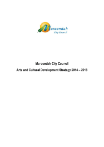 Maroondah Arts and Cultural Development Strategy 2014