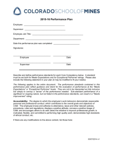2015-16 Performance Plan Template