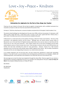 Letter to applicants - St Marychurch C of E Primary & Nursery