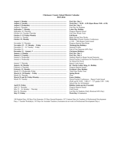 2015-2016 Academic Calendar - Chickasaw Co. School District