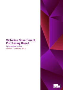 VGPB-Governance-Policy - Victorian Government Procurement