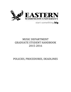 graduate handbook 2015-2016 - Eastern Washington University