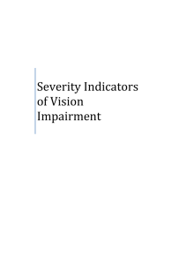 Severity Indicators of Vision Impairment Opens in a new