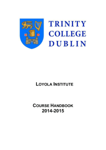 III. Heads of Year - Trinity College Dublin