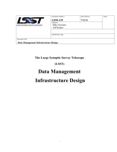 Data Management Infrastructure Design - DocuShare