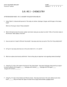 D.R. 2.1 - Chemistry 9th ed