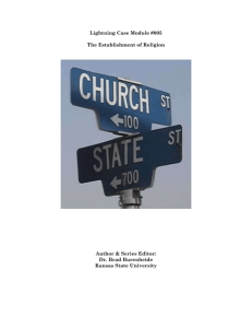 The Establishment of Religion