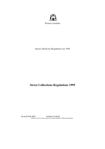 Street Collections Regulations 1999 - 01-a0-05