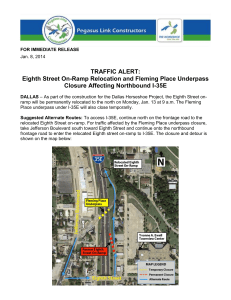 Eighth Street On-Ramp Relocation and Fleming