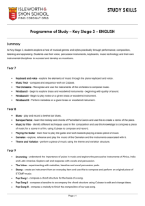 Programme of Study – Key Stage 3 – ENGLISH