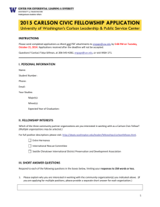 2015 carlson civic fellowship application