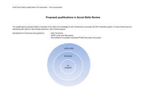 proposed qualifications document
