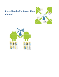SharedFolderX`s Server User Manual
