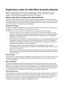 Explanatory notes for Safe Work Australia datasets