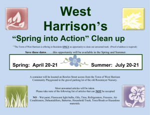Spring: April 20-21 Summer