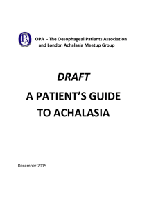Patient`s Guide to Achalasia (v4A)