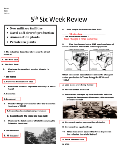 Name: Date: Period: 5th Six Week Review 1. The industries