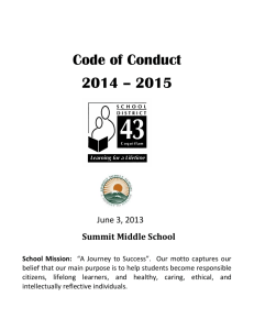 Code of Conduct May 2014