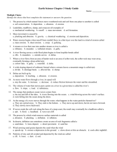 Earth Science Chapter 3 Study Guide