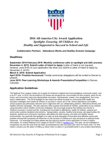 2016 AAC Application - National Civic League