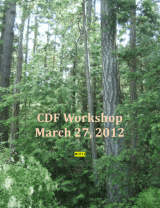 CDF Workshop Notes 2012-03-27