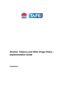 Alcohol, Tobacco and Other Drugs Policy