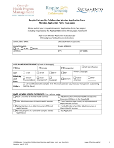 the Member Application Form and Questions.