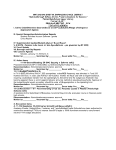 msbsd school board agenda 3-2-2011