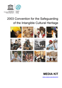 Intangible cultural heritage
