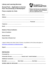 SCONUL borrower associate membership form