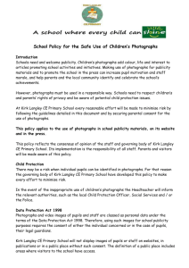 Photos in school policy January 2014