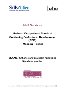 SKANS7 Enhance and maintain nails using liquid and