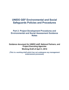 UNIDO Draft Safeguards Policies Procedures Part2