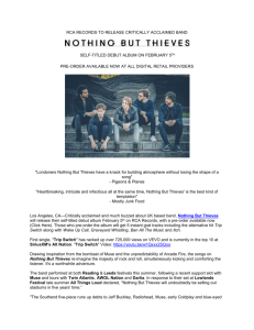 NOTHING BUT THIEVES TO RELEASE SELF