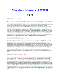 Mil Hist – WWII Maritime Disasters
