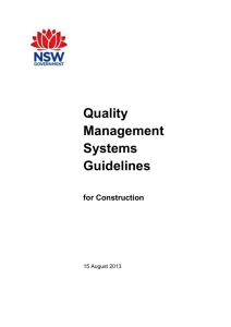 Quality Management System Guidelines (for construction)