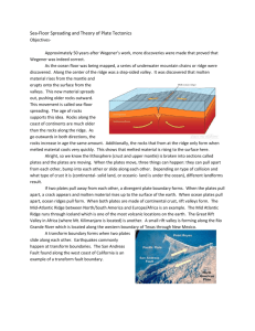 Sea Floor Spreading and Plate Tectonics