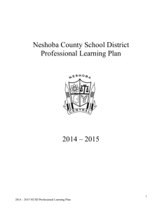 2014-2015 NCSD Professional Learning Plan